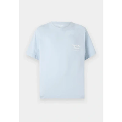 Afbeelding van Jack &amp; Jones Jornorrebro TYPO TEE CREW NECK Tshirt print, Heren, Maat: Small, Skyway