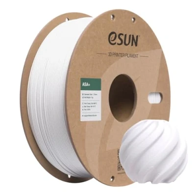 Afbeelding van eSUN ASA+ 1,75mm COLD WHITE 1kg (1.75 mm, 1000 g, Wit), 3D print filamenten, Wit