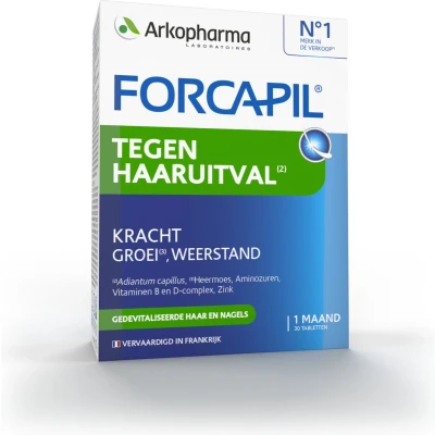 Afbeelding van Forcapil Tegen Haaruitval, 30 tabletten