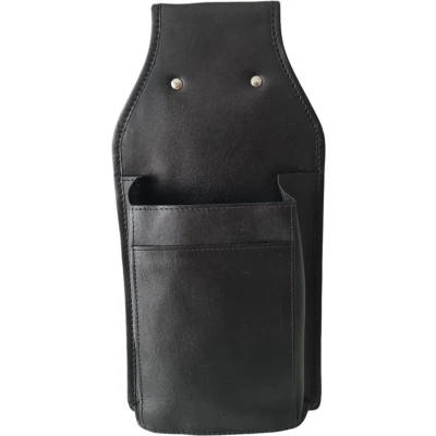 Afbeelding van Leren Horeca Holster Kelnerbeurs Aan Riem Bevestigen Zwart