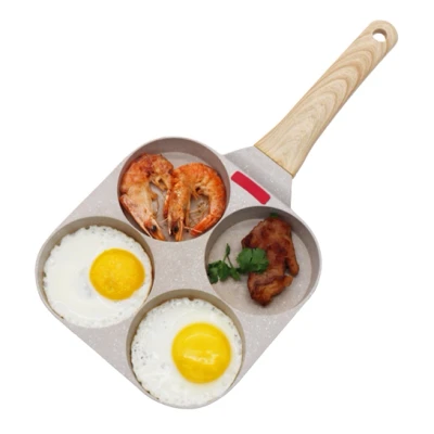 Afbeelding van MYBO TV COOKIN&#039;4 Pancake pan 4 in 1. Deze met vakken maakt het koken van verschillende levensmiddelen tegelijkertijd mogelijk anti aanbaklaag, voor alle warmtebronnen, grijs