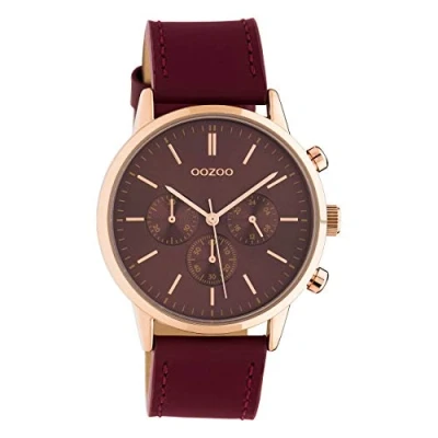 Afbeelding van Oozoo Horloge, Dames, Maat: One Size, Dark red