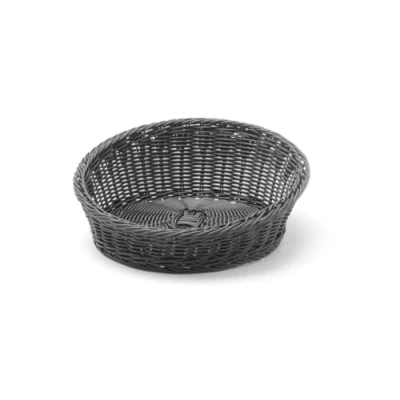 Afbeelding van HENDI 426579 Broodmand rond schuin aflopend, Zwart