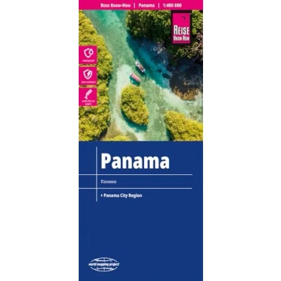 Afbeelding van Reise Know How Landkarte Panama (1:400.000): reiß und wasserfest (world mapping project)