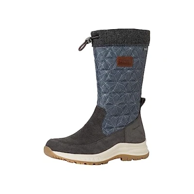 Afbeelding van Tamaris Comfort Snowboots, Dames, Maat: 40, Graphite Leer en textiel