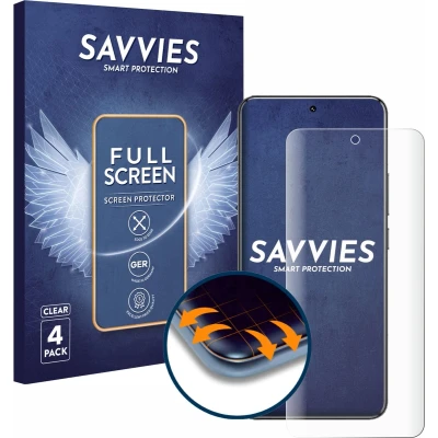 Afbeelding van Savvies Screenprotector voor Xiaomi 14 Pro Folie Beschermfolie transparant volledig dekking (4 Stuks)