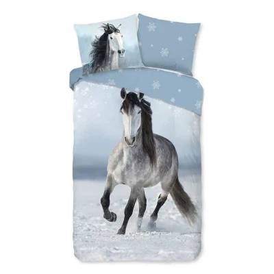 Afbeelding van Good Morning flanellen dekbedovertrek 1 persoons Dreamer (140x220 cm)