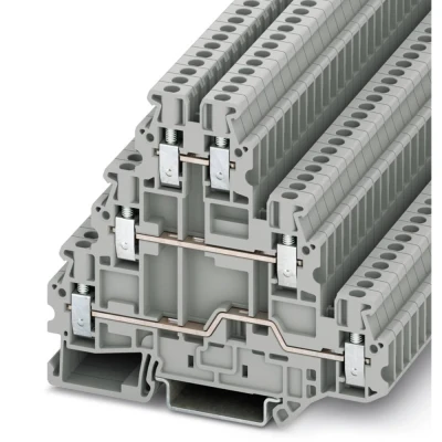 Afbeelding van Phoenix Contact UT 2,5 3L 3214259 Meeretageklem Aantal polen: 6 0.14 mm² 4 Grijs 50 stuk(s)