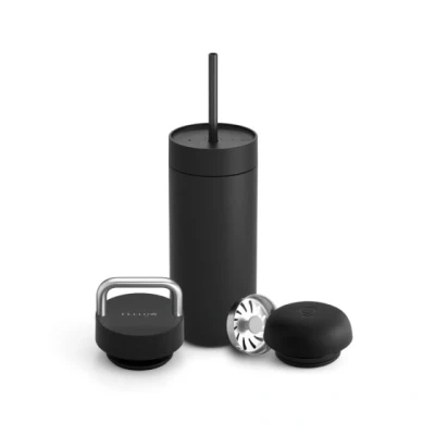 Afbeelding van Fellow Carter Move mok 3 in 1 Thermische + doppen Zwart 473ml