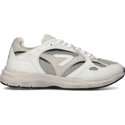 Afbeelding van HUB Shift Sneakers Heren Leren Sneaker Wit Maat 45