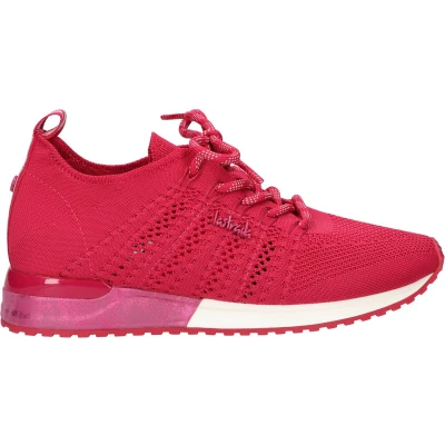 Afbeelding van La Strada Sneakers laag, Dames, Maat: 40, Fuchsia knitted Textiel