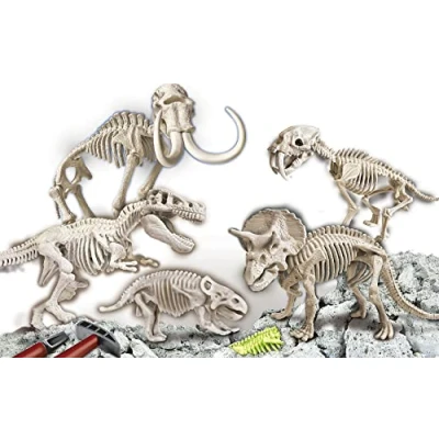 Afbeelding van Clementoni 59258 Galileo Discovery opgravingsset Dino Mega Collection, spannend speelgoed voor kinderen, opgraven van oeroude fossielen, kleine onderzoekers vanaf 7 jaar, 6,7 x 42 29 cm