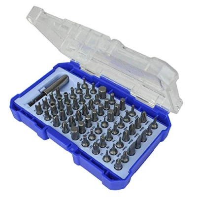 Afbeelding van Faithfull FAISBSET61 61 delige schroevendraaierbitset inclusief, sleuf, Pozidriv, Phillips, Hex, Star (Torx), Sabotagebestendig, Hex Security en moersleutelaandrijving. Plus 1/4&quot; magnetische