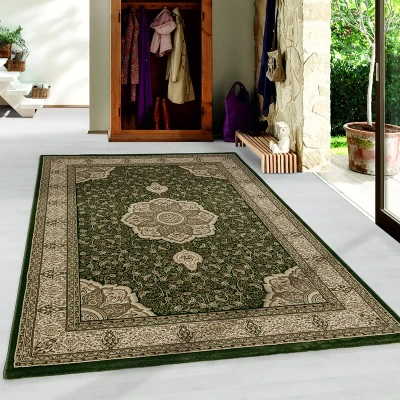Afbeelding van Vloerkleed Kashmir 160x230cm Groen 123vloerkleed.nl is de online webshop voor vloerkleden en woonaccessoires.