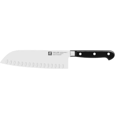 Afbeelding van ZWILLING Professioneel S Santokumes, lengte lemmet: 18 cm, groot lemmet, roestvrij speciaal staal/kunststof handvat met klinknagels, zwart [Made in Germany]