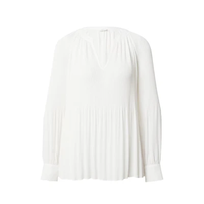 Afbeelding van s.Oliver BLACK LABEL semi transparante blousetop wit
