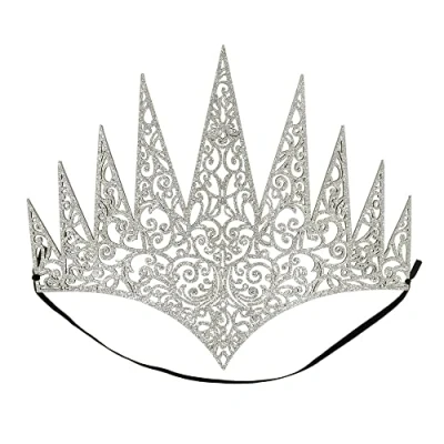 Afbeelding van Boland 44087 Kroon koningin, met elastiek, diadeem, accessoire, ijsprinses, prinses, themafeest, carnaval