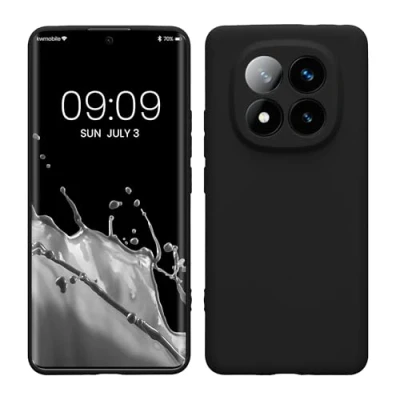 Afbeelding van kwmobile telefoonhoesje geschikt voor Xiaomi Redmi Note 14 Pro+ 5G / Pro Plus Hoesje smartphone Precisie camera uitsnede In mat zwart