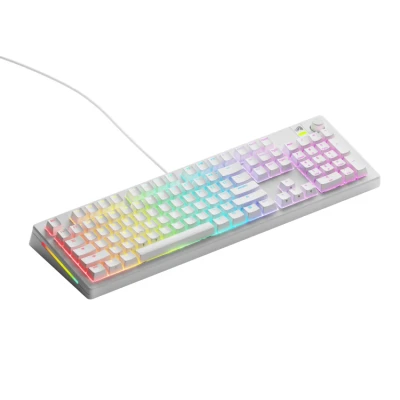 Afbeelding van Glorious Gaming GMMK 3 Custom Mechanical Keyboard, full size 100%, pakkingsysteem, doubleshot PBT keycaps, aluminium switch plate, hotswap &amp; 5 polige switches, Amerikaanse QWERTY, Wit