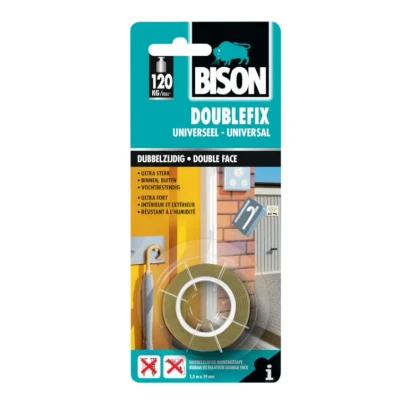 Afbeelding van 6x Bison Tape Doublefix Universeel 1,5 m