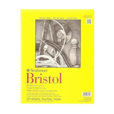 Afbeelding van Strathmore Bristol Vellum Paper Pad 11&quot;X14&quot; 20 Sheets 342 111