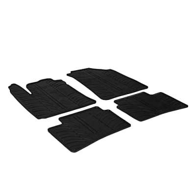 Afbeelding van Gledring Rubbermatten passend voor Hyundai i10 2014 2020 (T profiel 4 delig + montageclips)