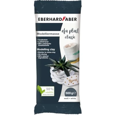 Afbeelding van Eberhard Faber Ef 570301 Efaplast Classic Boetseermateriaal 500Gr. Wit