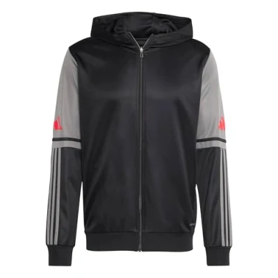 Afbeelding van adidas Heren SQUADRA25 HOODY, black/team grey four/pure ruby, 3XL