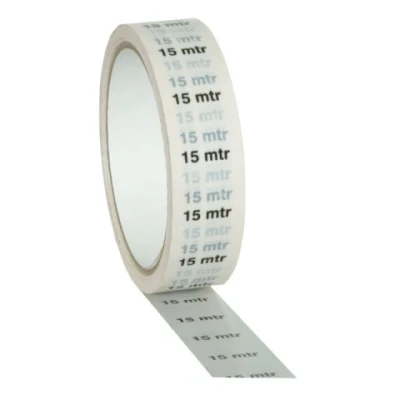 Afbeelding van Showgear Markertape 25 mm/33 m &quot;15 m&quot; indicator, wit