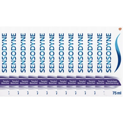 Afbeelding van Sensodyne Gum Protection (Tandvlees Bescherming) Tandpasta Voordeelverpakking 12x75ml