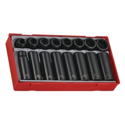 Afbeelding van Slagdoppenset kort en lang TT1 tray 1/2 13 24mm 16 delig Teng Tools TT9116N
