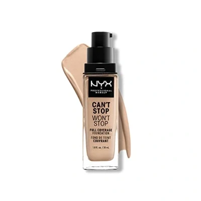 Afbeelding van NYX Professional Makeup Can&#039;t Stop Won&#039;t Full Coverage Foundation Light Ivory 30 ml