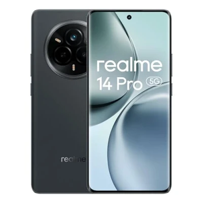 Afbeelding van realme 14 Pro Smartphone 5g, 8 + 256GB, grijs, Sony IMX882 OIS AI Camera, Cold Sensitive Color Changing Design, 5260 mAh batterij, IP69, 120Hz Eye Protection Display, Amazon Exclusive (geen adapter)