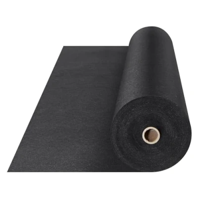 Afbeelding van VEVOR Onkruidbestrijding Tuindoek Niet geweven Stof 1*50 m 150g/m2 Pp Opritdrainagedoek Voor Opritstabilisatie, Tuinbouw, Landbouw En Drainage Zwart