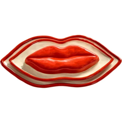 Afbeelding van Serax Wouter &amp; Hendrix Serveerschaal set 3 Lips Les Objets Mouleversants