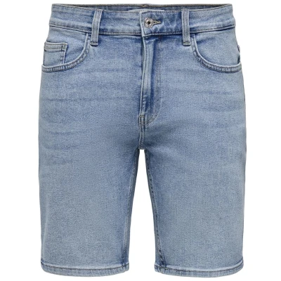Afbeelding van ONLY &amp; SONS ONSWEFT BOX PIM DNM SHORTS WE Heren Broek Maat M
