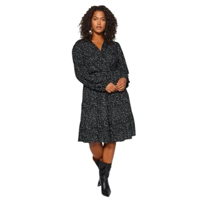Afbeelding van Trendyol Curve Jurk, Dames, Maat: 5XL, Black