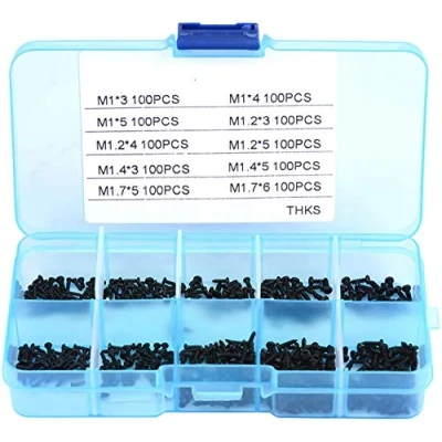Afbeelding van Kleine Schroeven Cross Head zelftappende Bouten Assortiment Kit Horloges Bril Elektronica Reparatie Accessoires M1 M1.2 M1.4 M1.7 1000 stks
