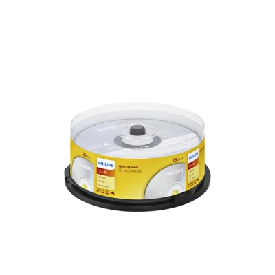 Afbeelding van CD R 80 Min/700 MB PHILIPS 52x Speed Cakebox 25 stuks