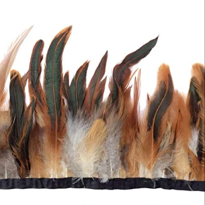 Afbeelding van Sowder Veerboord met franjes, 12,7 17,8 cm breed, ca. 4,5 meter natuur