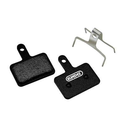 Afbeelding van Elvedes Schijfremblokjes Shimano 525 metallic carbon BikeTotaal.nl Zwart