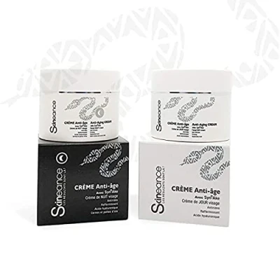 Afbeelding van SKINEANCE Duo dag en nachtcrème met slangengif Antiverouderingsproducten Vermindert expressielijnen, fijne lijntjes, wallen donkere kringen 2 x 50ML