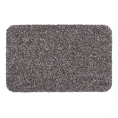 Afbeelding van Vuilvangmat afwasbaar 40x60 cm Schoonloopmat antraciet 100% katoen deurmat Entra SAUGSTARK Antislip easy care