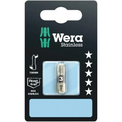 Afbeelding van Wera 3855/1 TS bits pozidriv rvs pz 3x25 mm 5 stuk(s)