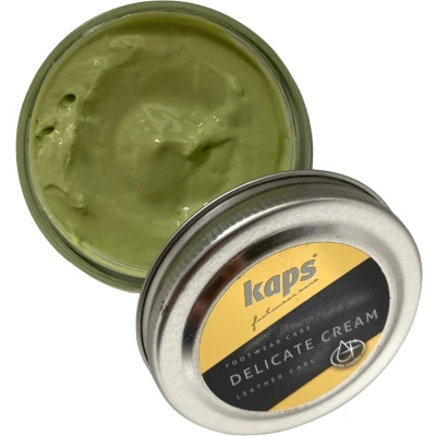 Afbeelding van Kaps Schoencreme schoensmeer verzorgt het leer en geeft glans (148) Appelgroen 50ml