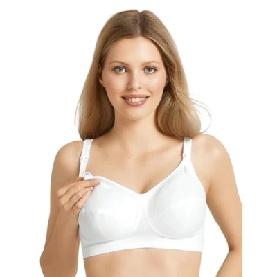 Afbeelding van Anita Miss Cotton Wireless Nursing Bra Wit katoen E 100 Dames
