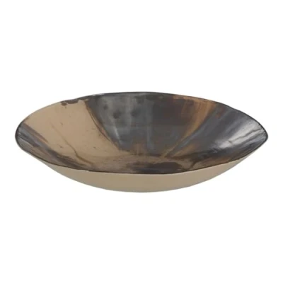 Afbeelding van Middenstuk Bruin Crème Kristal 29 x 7 cm