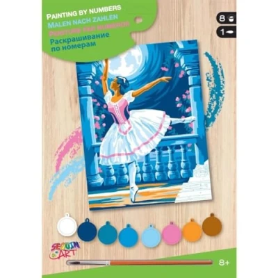 Afbeelding van Sequin Art Schilderen Op Nummer Ballerina