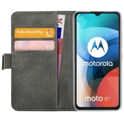 Afbeelding van Mobilize PU leer Book Case Zwart Motorola Moto E7
