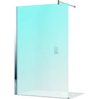 Afbeelding van Novellini Lunes H inloopdouche 107 108.5 cm h.glas mat chr.